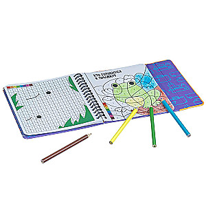 Compact educational games for the road Coloring puzzles