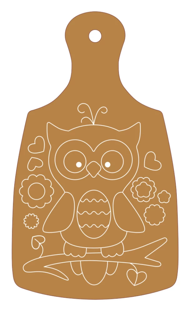 Wood Painting Set - Owl