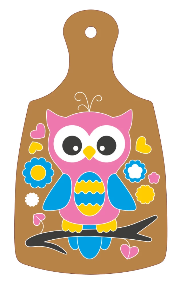 Wood Painting Set - Owl