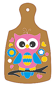 Wood Painting Set - Owl