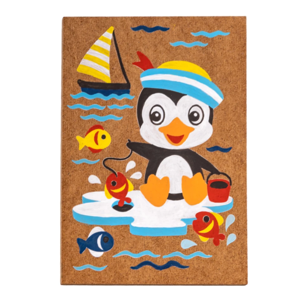 Wood Painting Set - Penguin