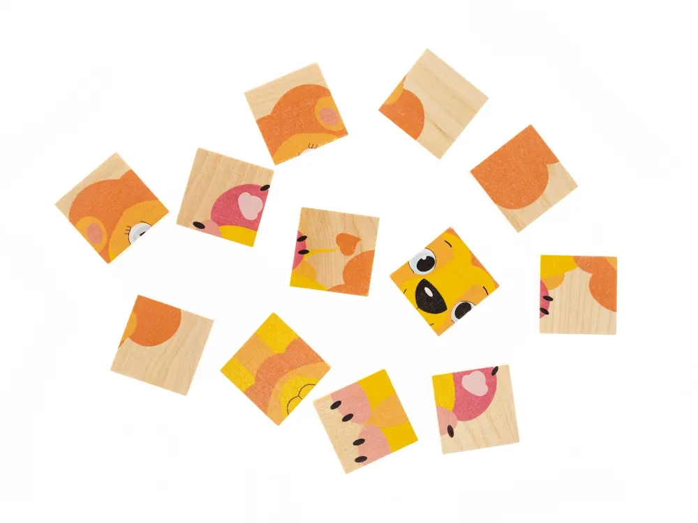 Wooden puzzles for toddlers Lion Cub. 12 pieces