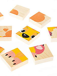 Wooden puzzles for toddlers Lion Cub. 12 pieces