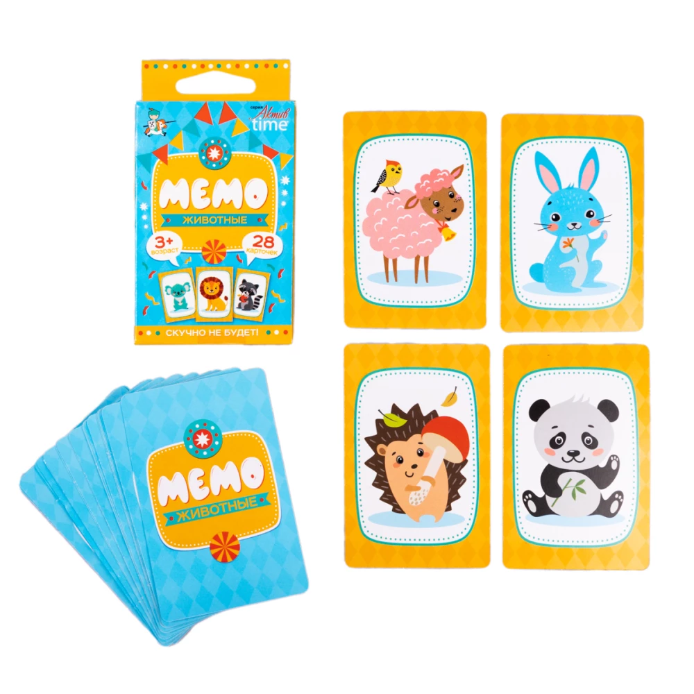 Memo Board Game. Animals