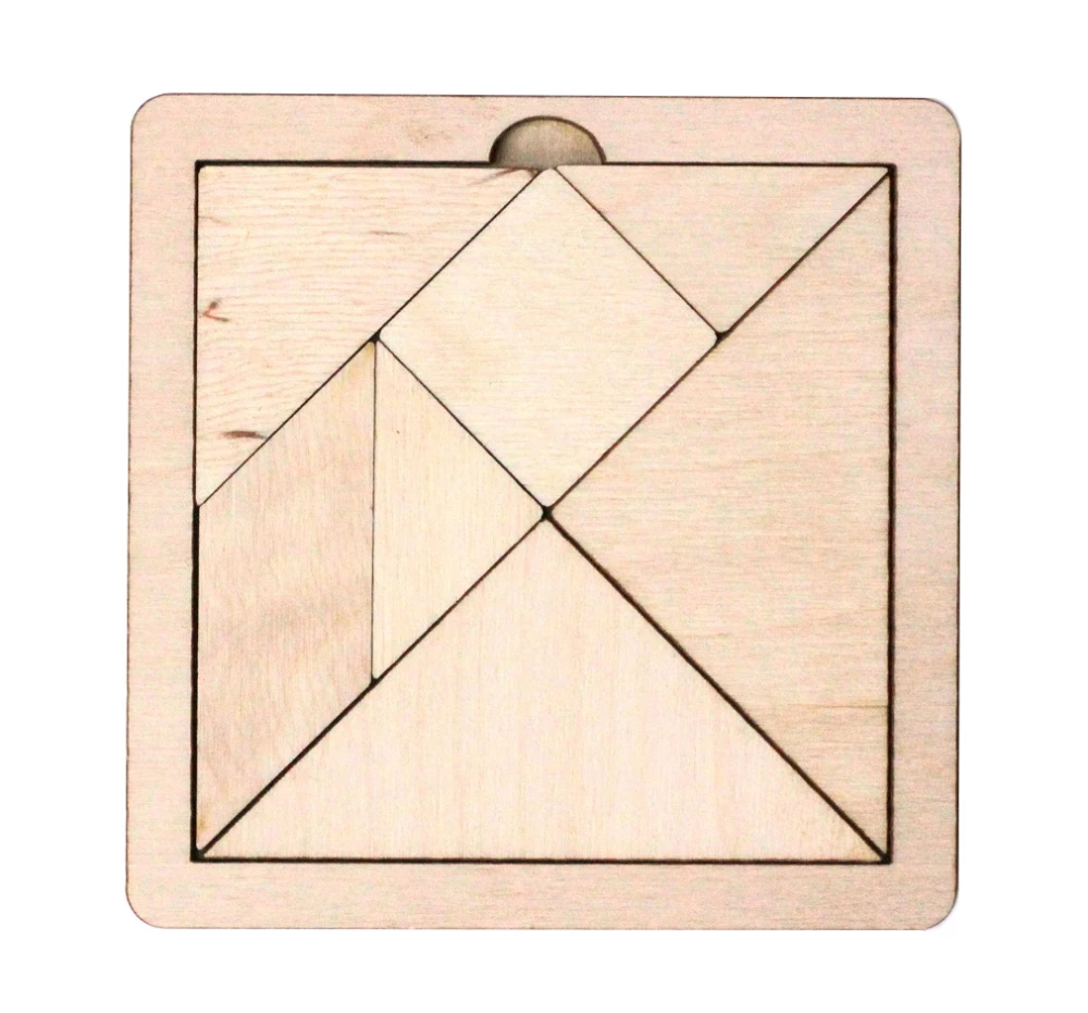 Gra układanka drewniana - Tangram