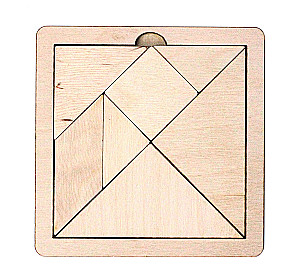 Gra układanka drewniana - Tangram