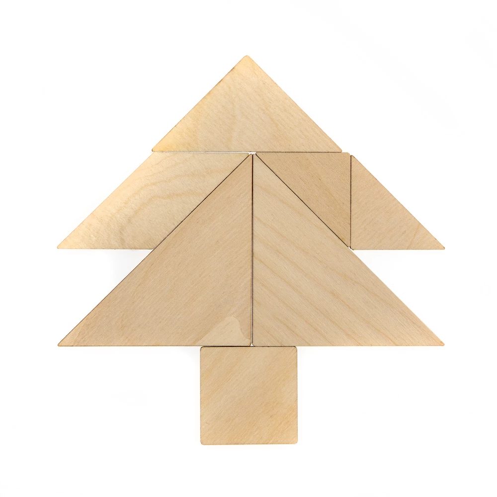 Gra układanka drewniana - Tangram