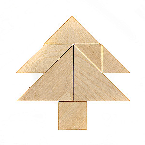 Gra układanka drewniana - Tangram