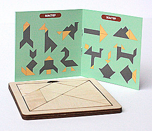 Gra układanka drewniana - Tangram