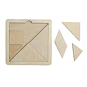 Gra układanka drewniana - Tangram