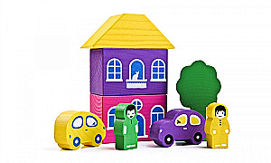 Constructor Colorful Town. Purple