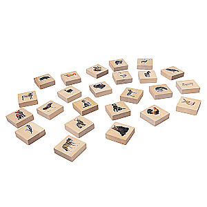 Wooden Lotto Domestic and Wild Animals