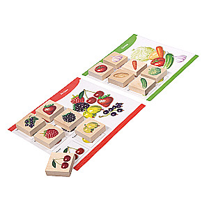 Wooden Lotto - Vegetables and Fruits
