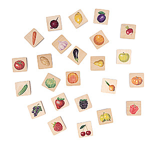 Wooden Lotto - Vegetables and Fruits