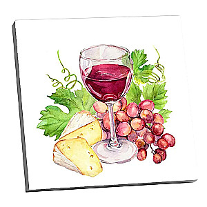 Numbered painting Molly (20x20) Still life with grapevine