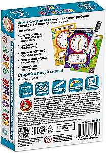 Gra rozwijająca Pisz-Ścieraj Która godzina
