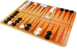 Classic Board Game - Checkers Backgammon