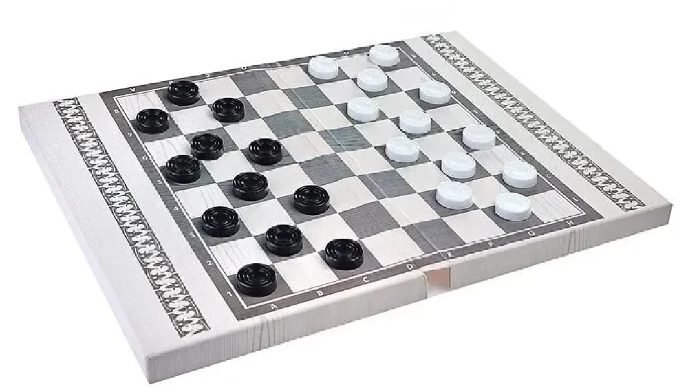 Classic Board Game - Checkers Backgammon