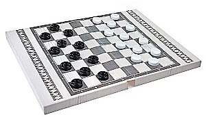 Classic Board Game - Checkers Backgammon