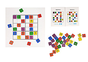 Sudoku z drewnianymi pionkami - Dwa w jednym, liczby