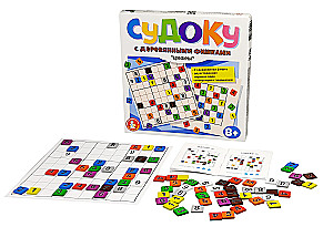 Sudoku z drewnianymi pionkami - Dwa w jednym, liczby