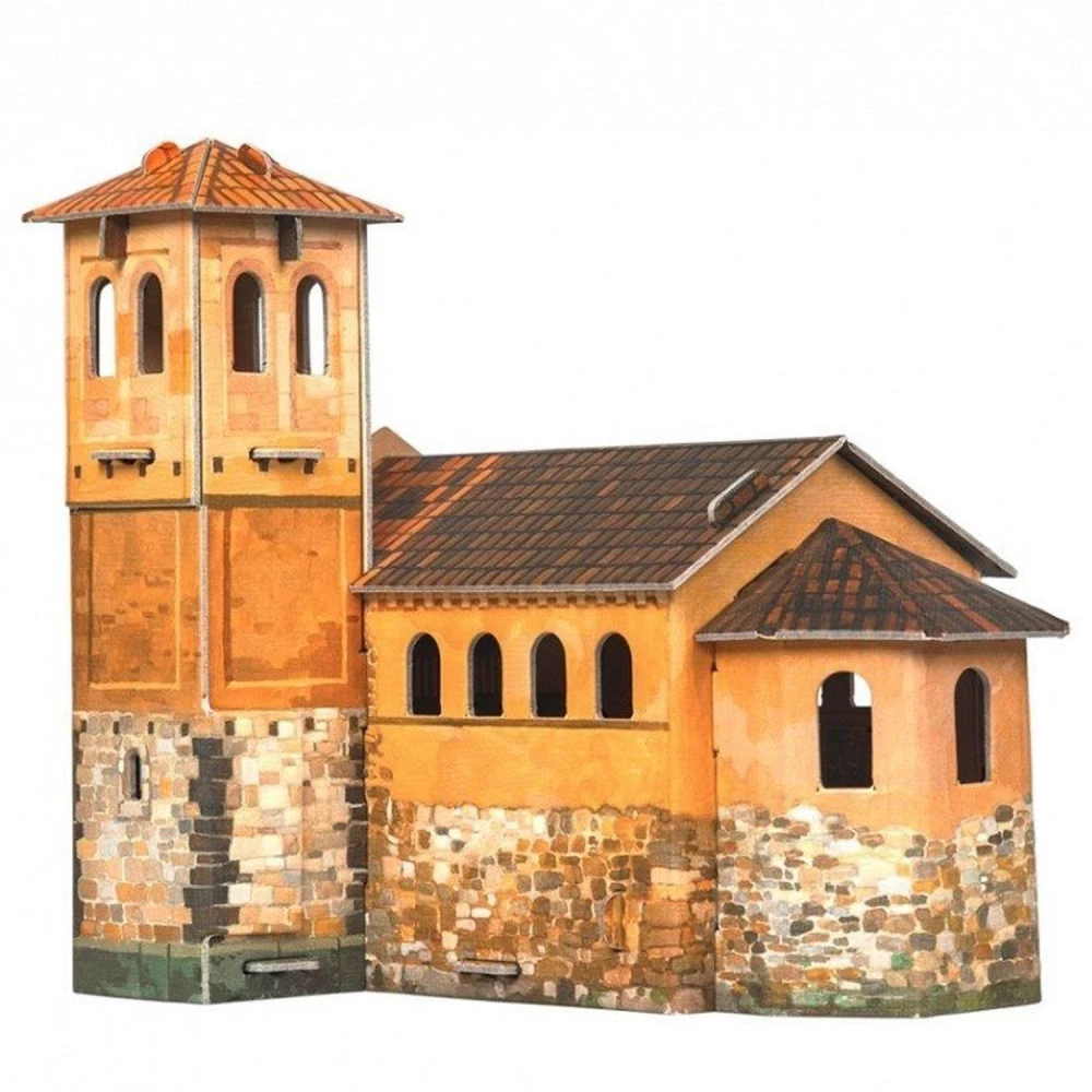 Cardboard Model of a Medieval City. Chapel