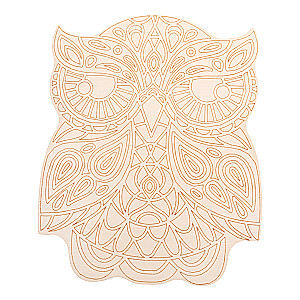 Wood Painting Owl