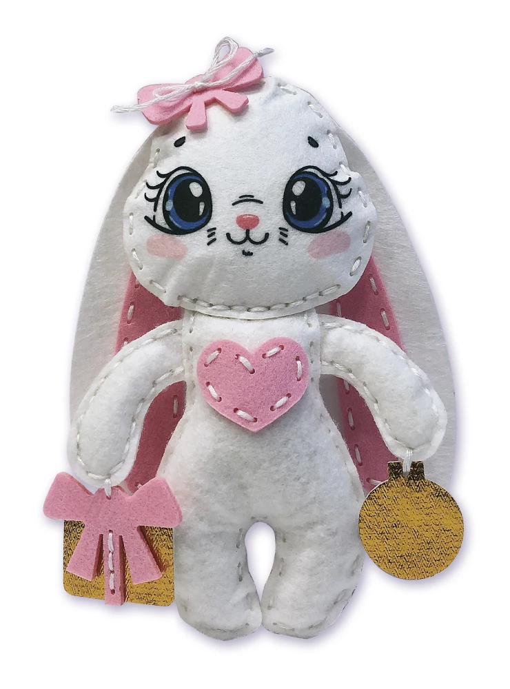 Felt Plush Toy DIY - Bunny with Gifts