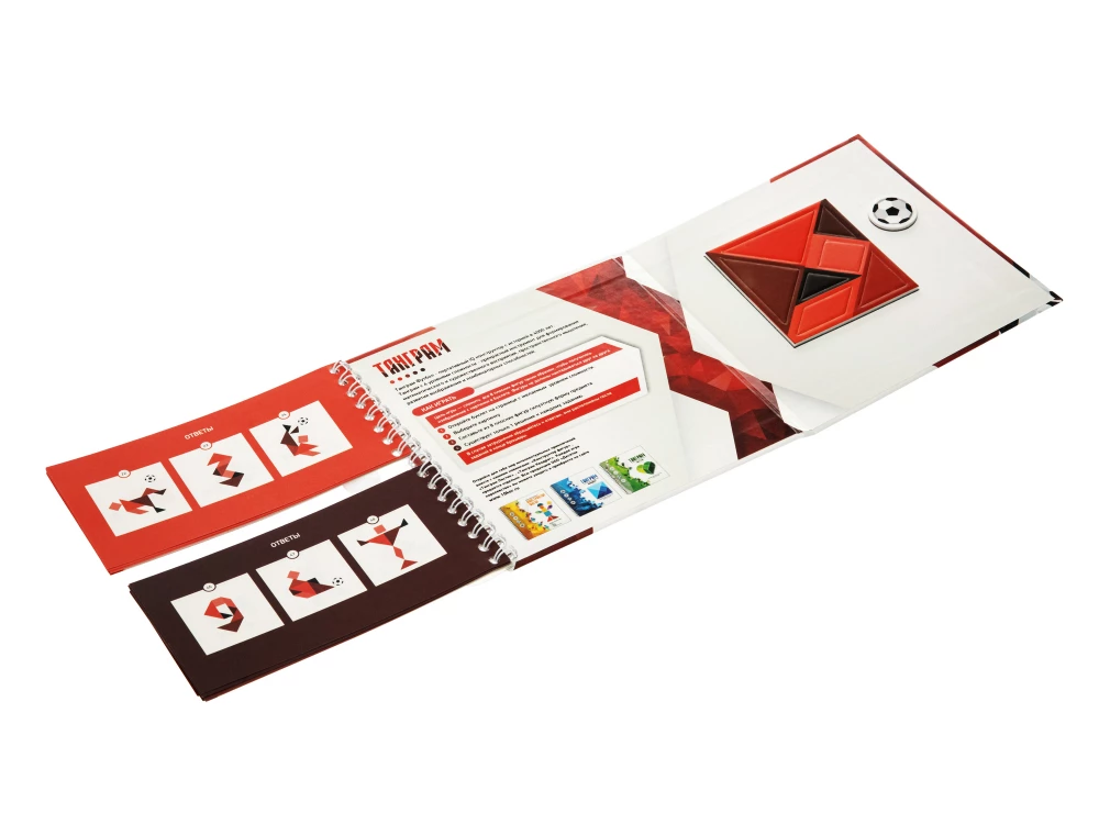 Magnetic Puzzle Game - Tangram. Football