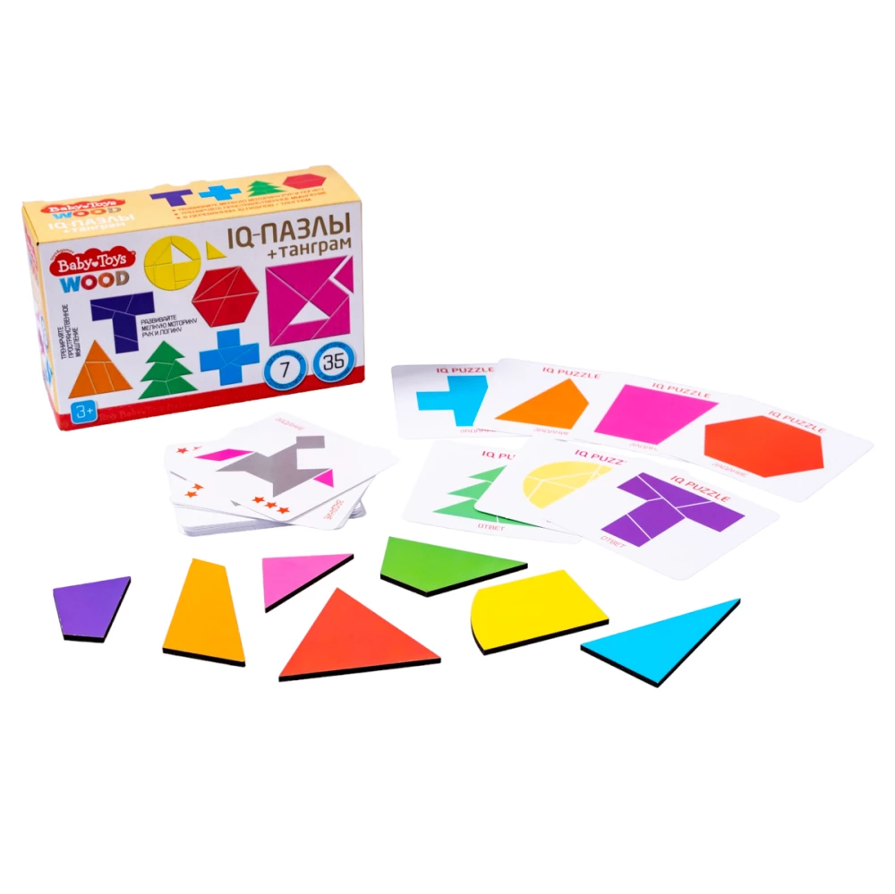 Настольная игра-головоломка - IQ Пазлы. Танграм