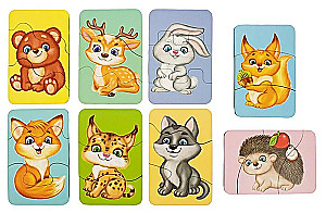 Puzzle drewniane - Leśne mieszkańcy