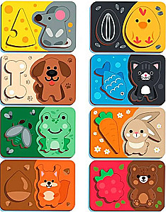 Puzzle drewniane - Kto co je?