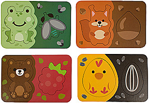 Puzzle drewniane - Kto co je?