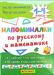 Atgādinājumi par krievu valodu un matemātiku (1.–4. klasei)