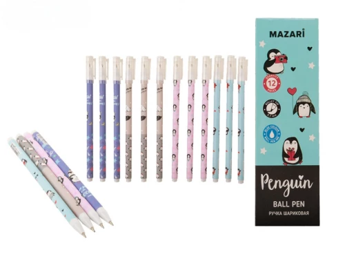 PENGUIN Ballpoint Pen, Blue, 0.7 mm