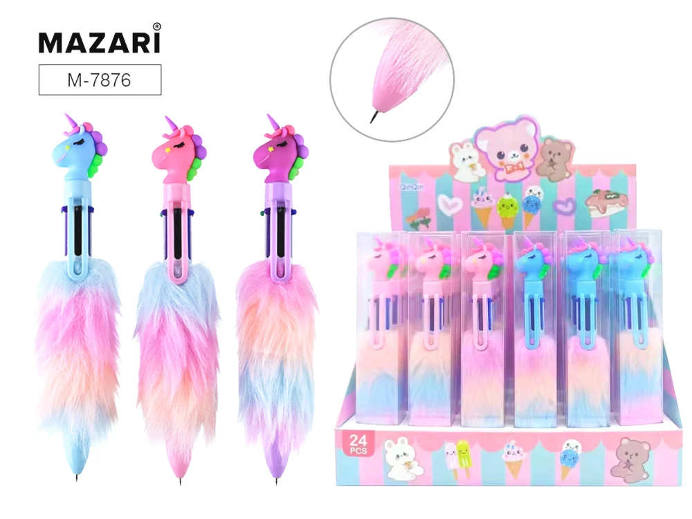 Ballpoint Pen Automatic PLUSH UNICORN