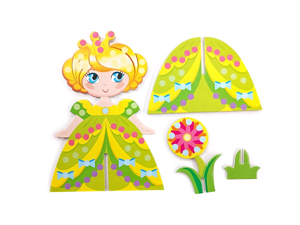 3D-Bastelset mit Strasssteinchen Prinzessin 1