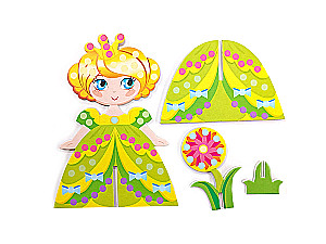 3D-Bastelset mit Strasssteinchen Prinzessin 1