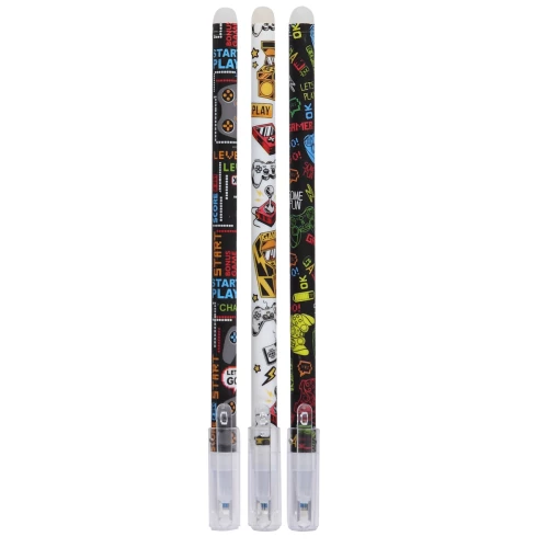 Długopis żelowy z zmazywalnym tuszem 0,5 mm GAME, niebieski