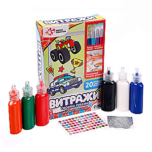 Craft Set Paint the Stained Glass. Cars