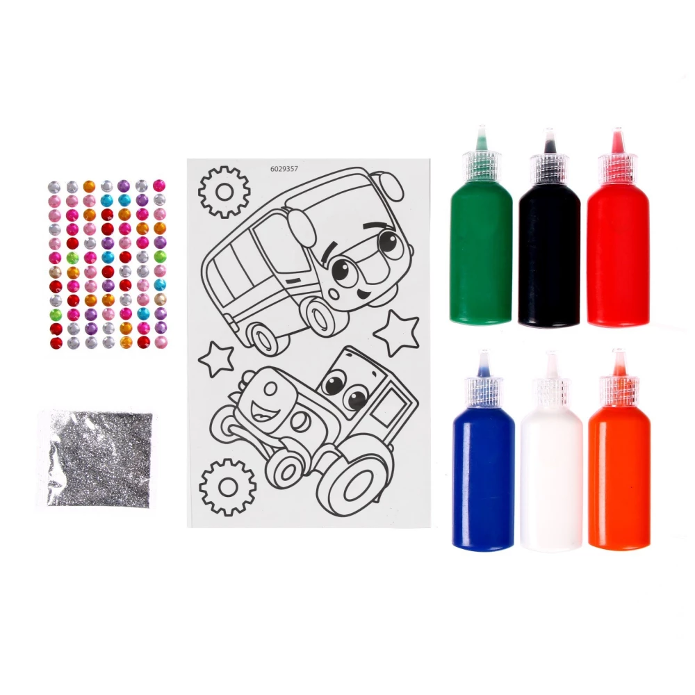 Craft Set Paint the Stained Glass. Cars