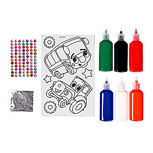 Craft Set Paint the Stained Glass. Cars