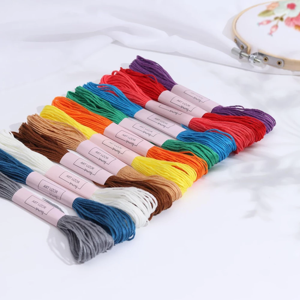 Stickgarn-Set Nr. 2, 8 ± 1 m, 12 St.