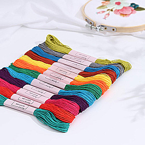 Stickgarn-Set Nr. 5, 8 ± 1 m, 12 Stück