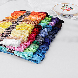 Zestaw nici mulinowych, 8 ± 1 m, 100 szt, kolor MIX