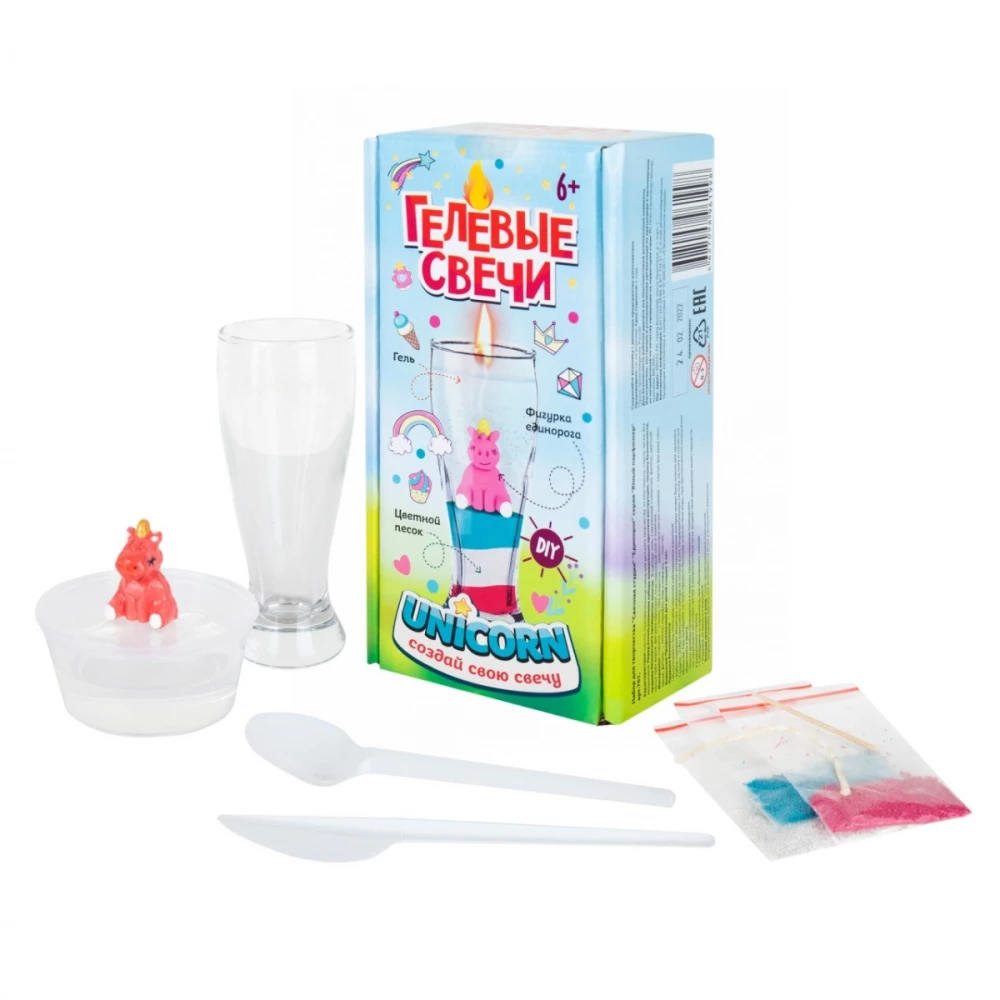 Creative Set Gel Candle. Unicorn