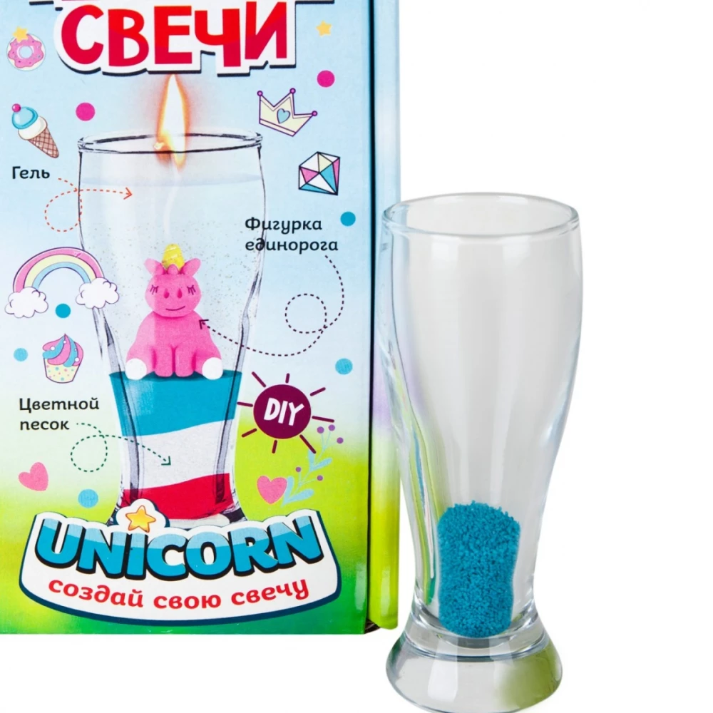 Creative Set Gel Candle. Unicorn