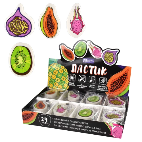 Eraser - Tropical Fruits, assorted