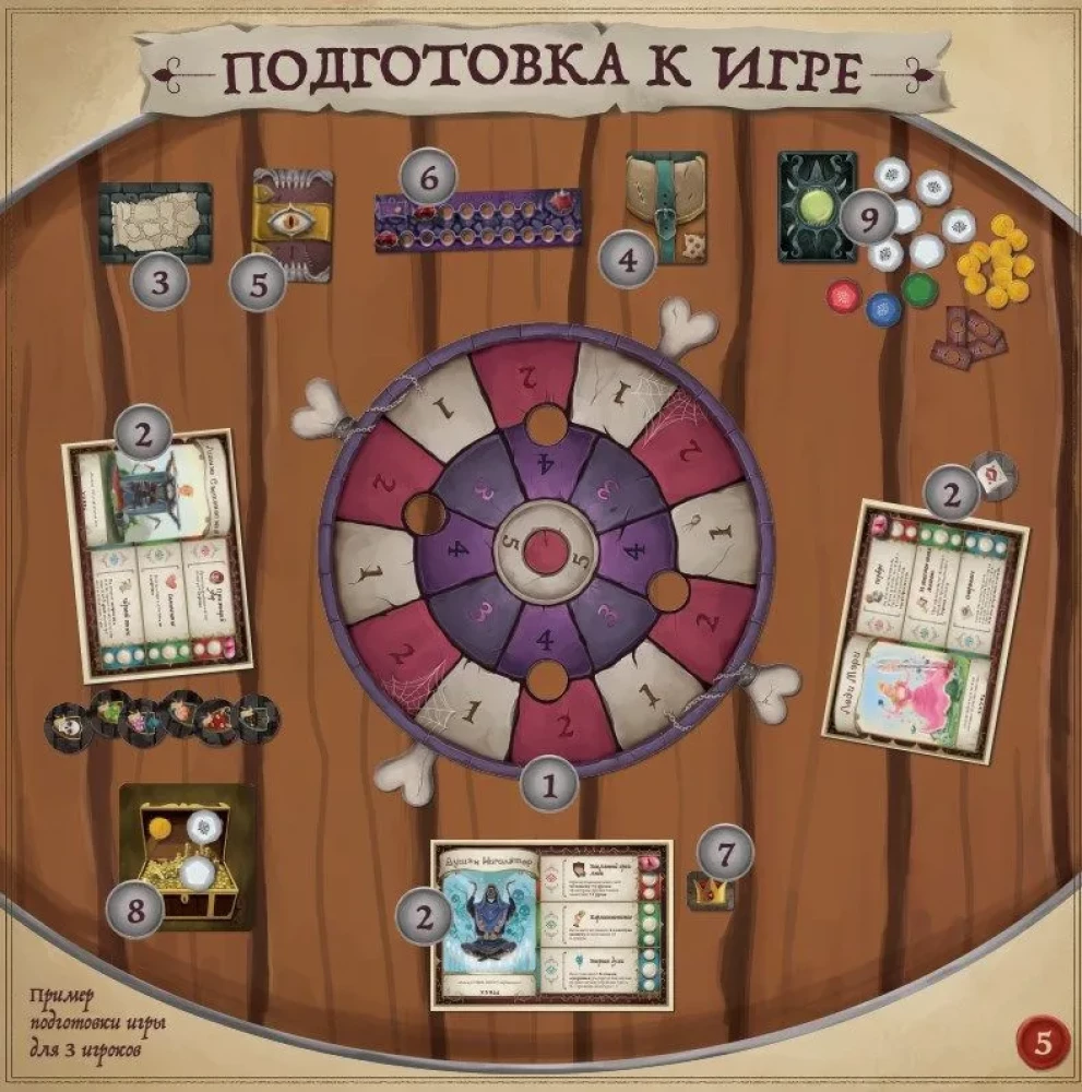 Настольная игра "Герои Подземелий в Катакомбах Мрачных Призраков"