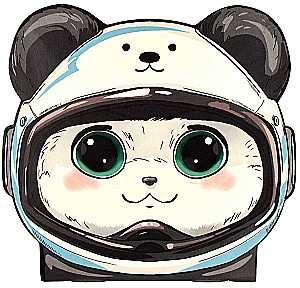 Notepad Panda-Astronaut